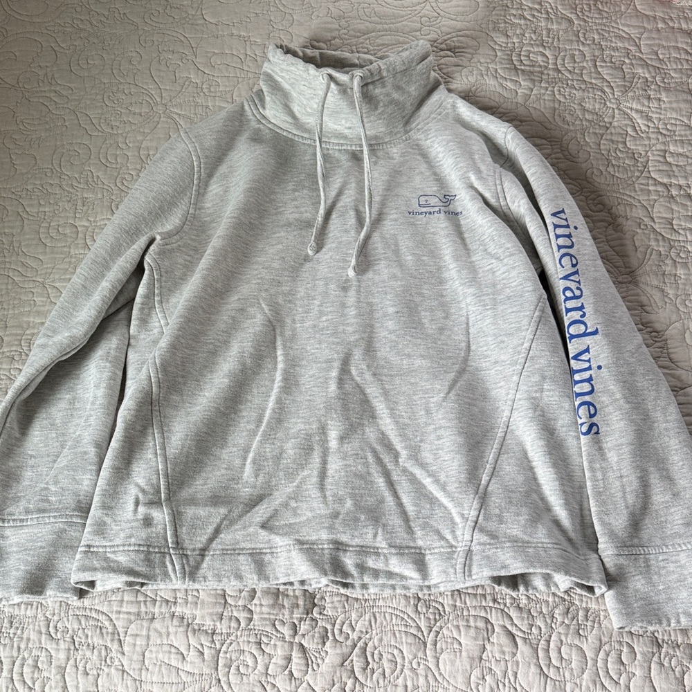 Vineyard Vines Light Gray Turtleneck Sweater
